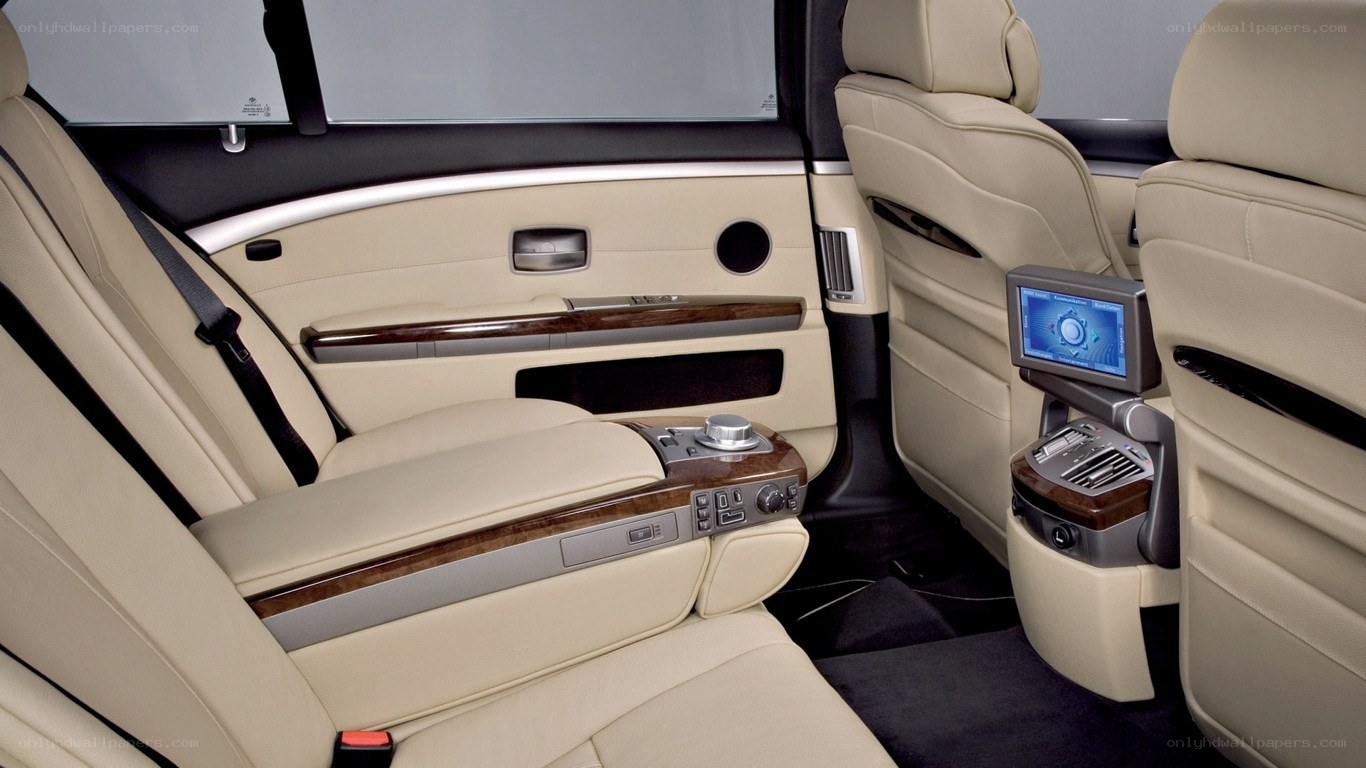 luxury car rear interior