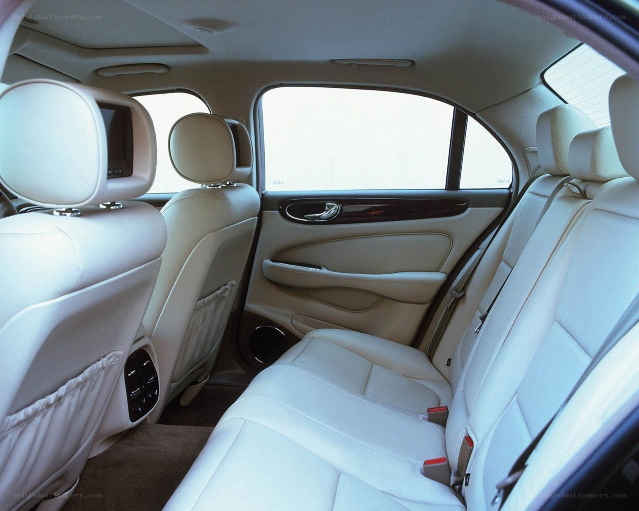 luxury car rear interior
