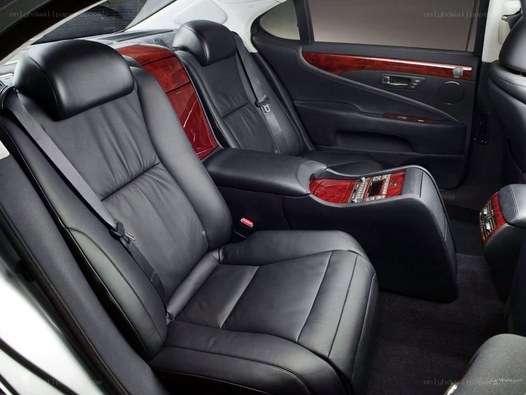 luxury car rear interior