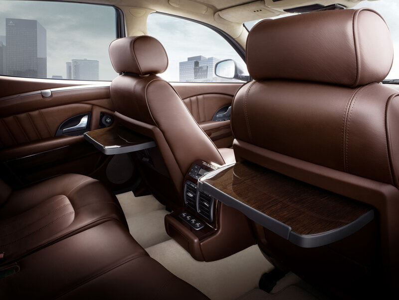 Luxury car rear interior
