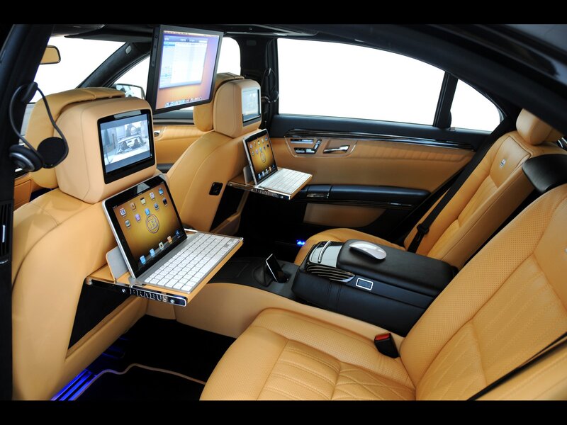 Luxury car rear seating
