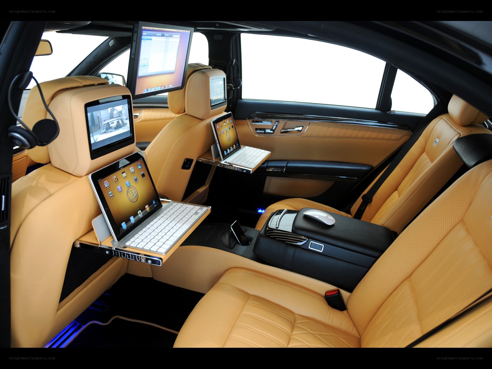 Luxury car rear seating