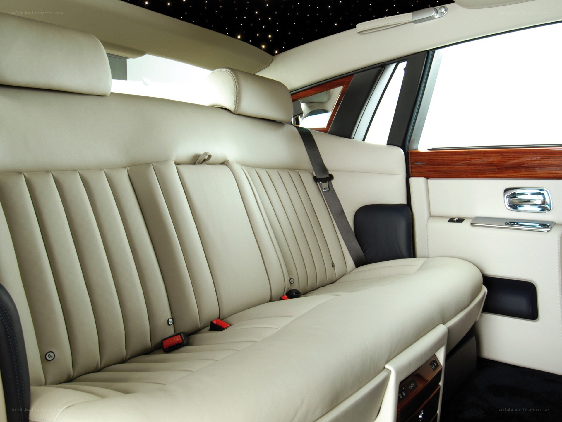 luxury car rear seating