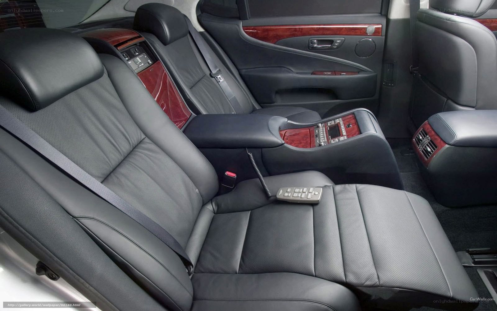 luxury car rear seating