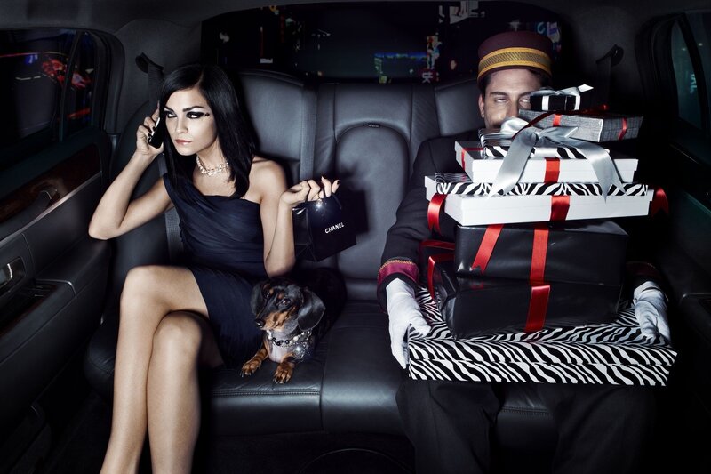 Luxury car ride with gifts