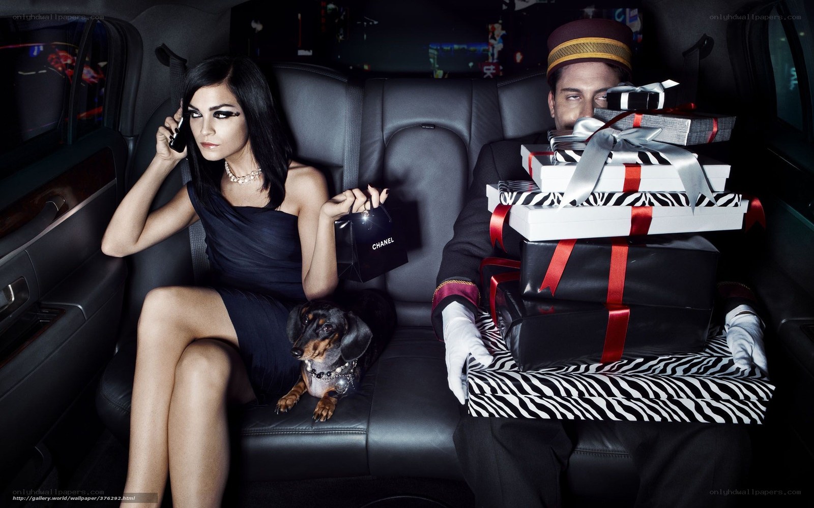 Luxury car shopping scene