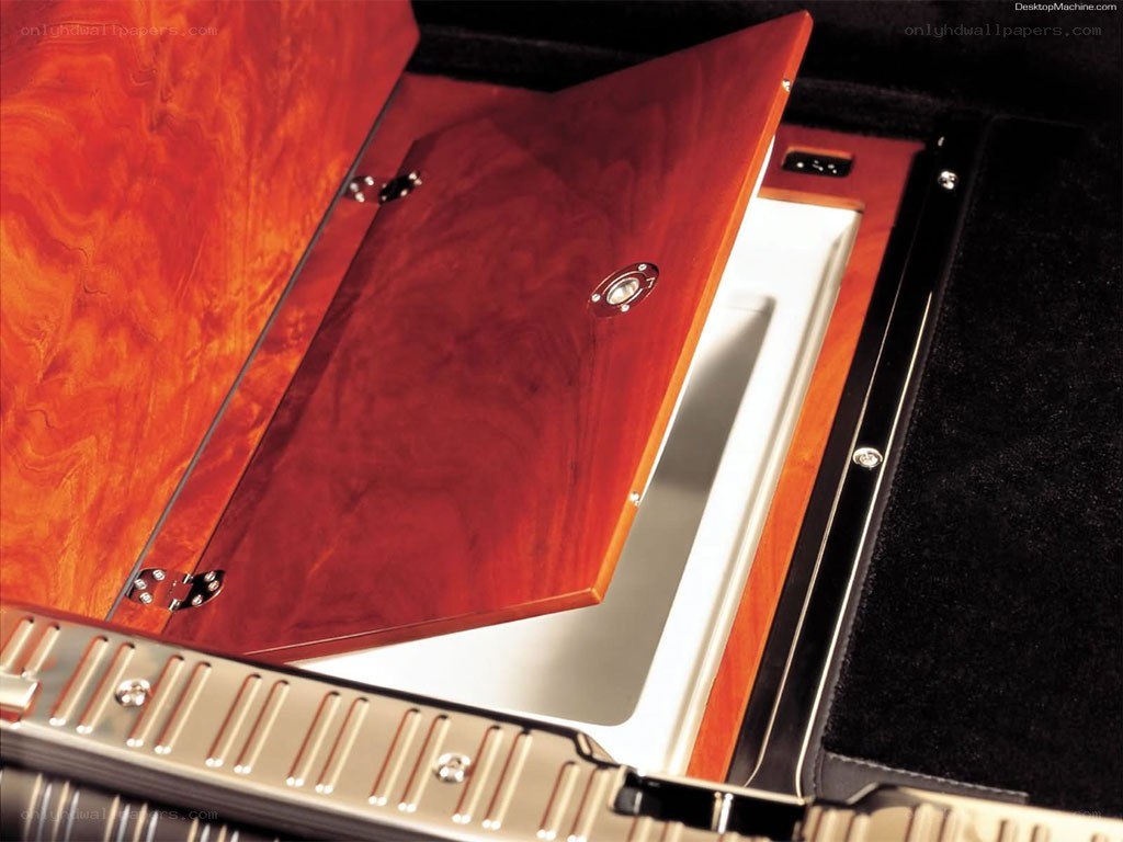 luxury car storage compartment