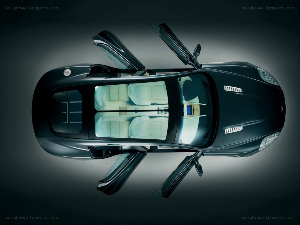 luxury car with open doors