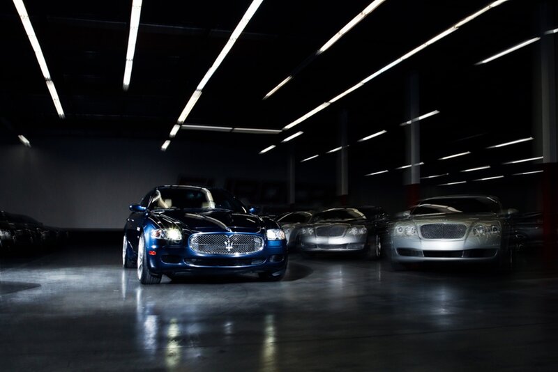 Luxury Cars in Garage