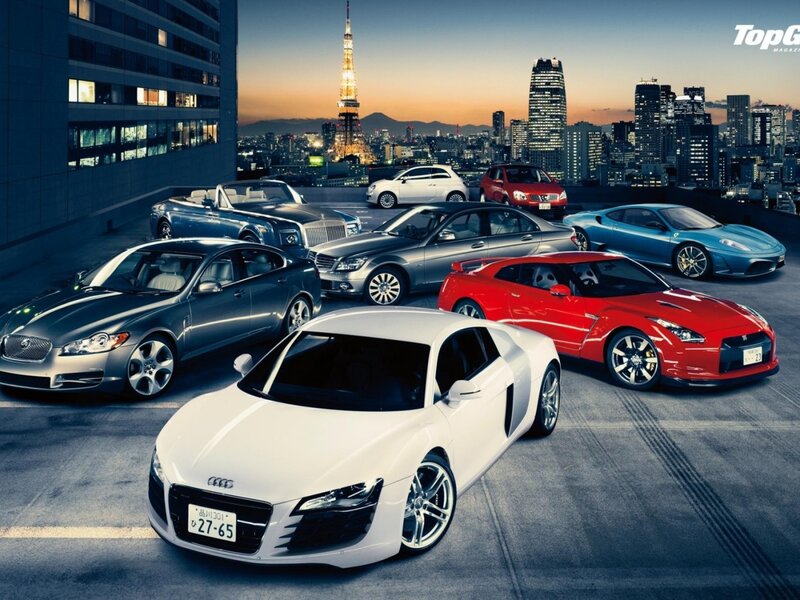 Luxury cars in Tokyo