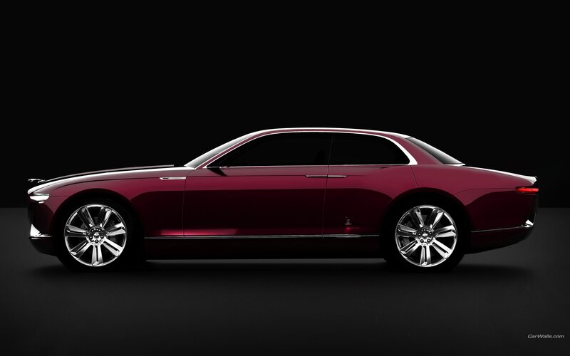 luxury concept car side view