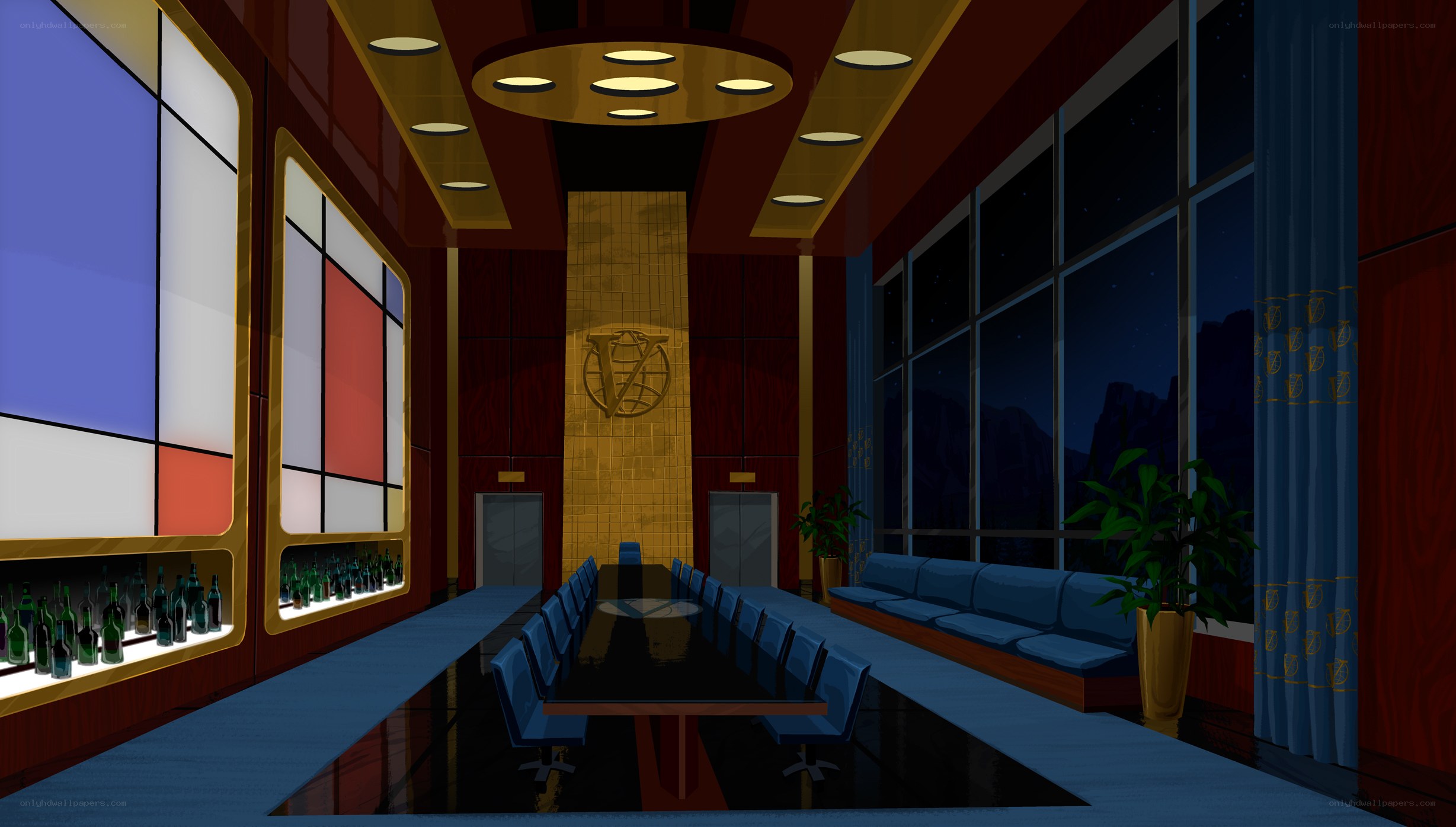 luxury conference room interior
