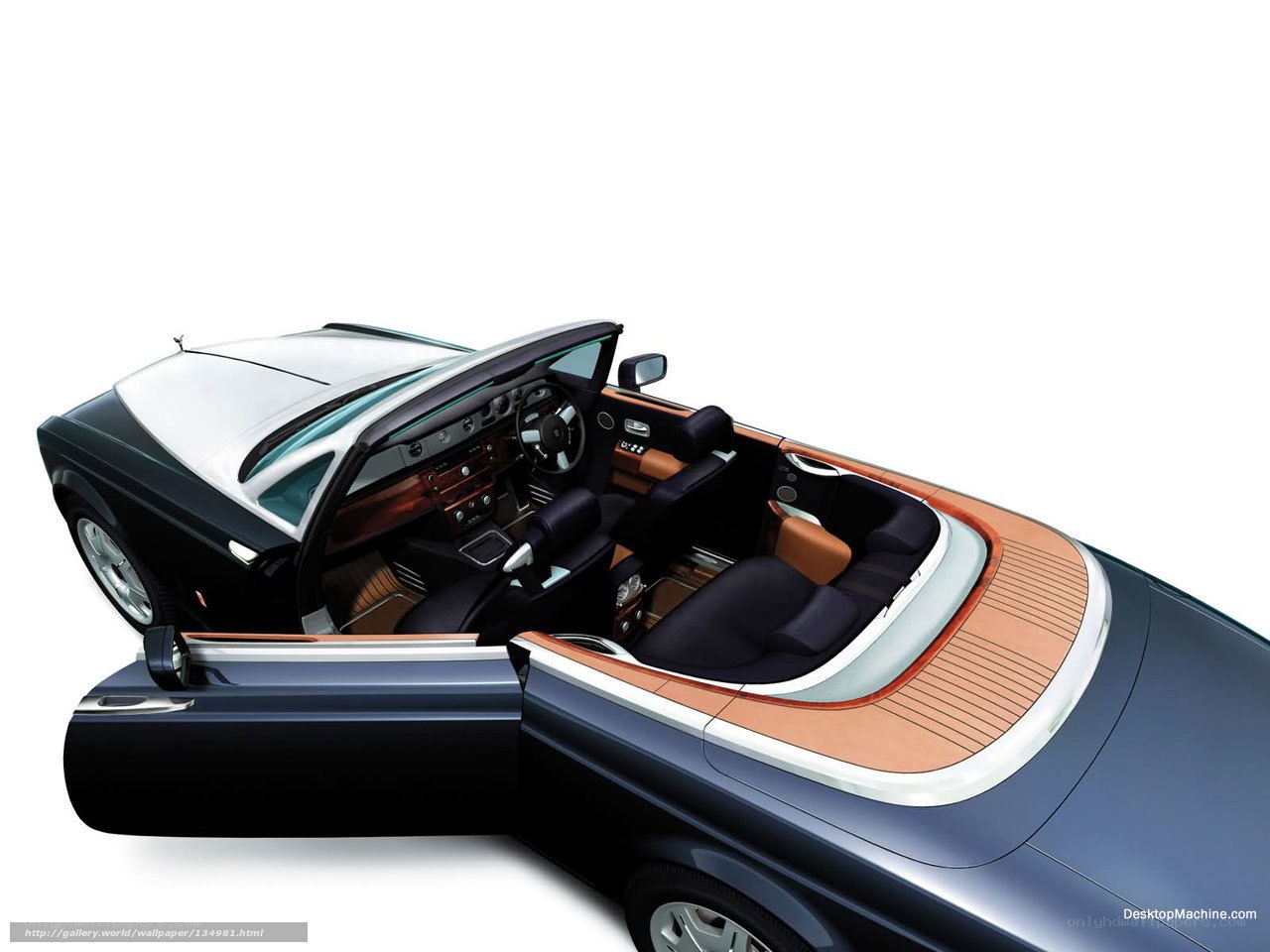 luxury convertible car interior