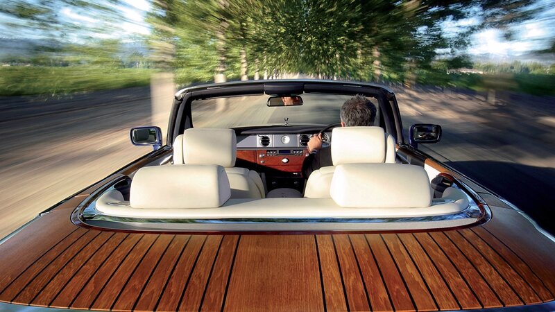 luxury convertible driving