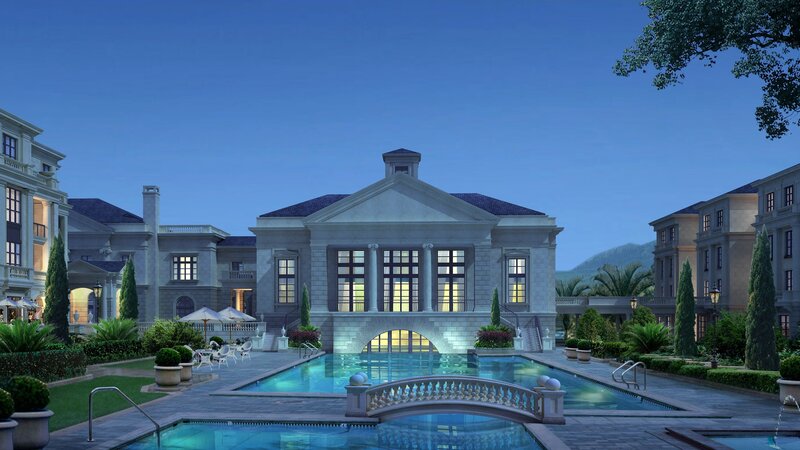 Luxury Estate at Dusk