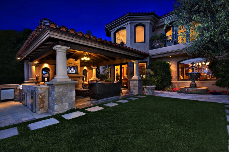 Luxury Home Backyard
