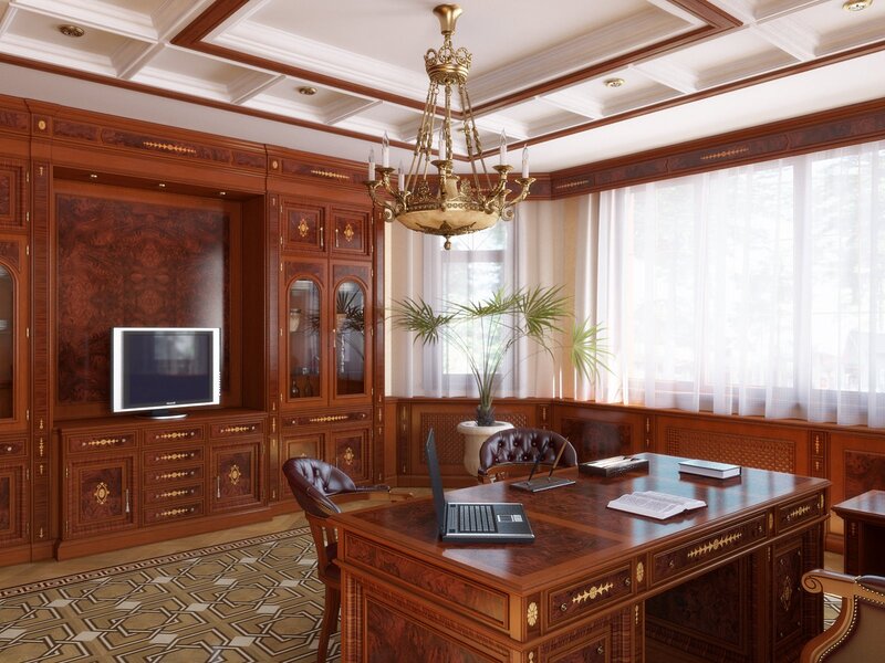 luxury home office interior