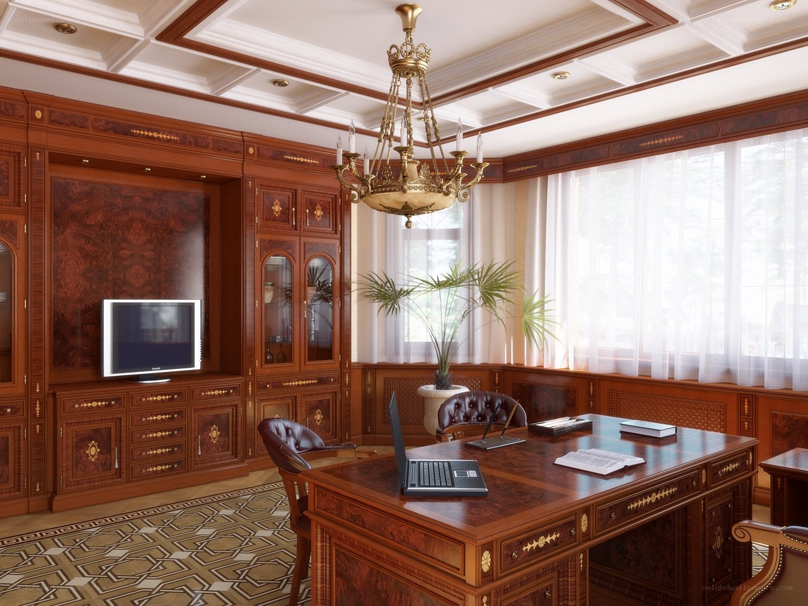 luxury home office interior