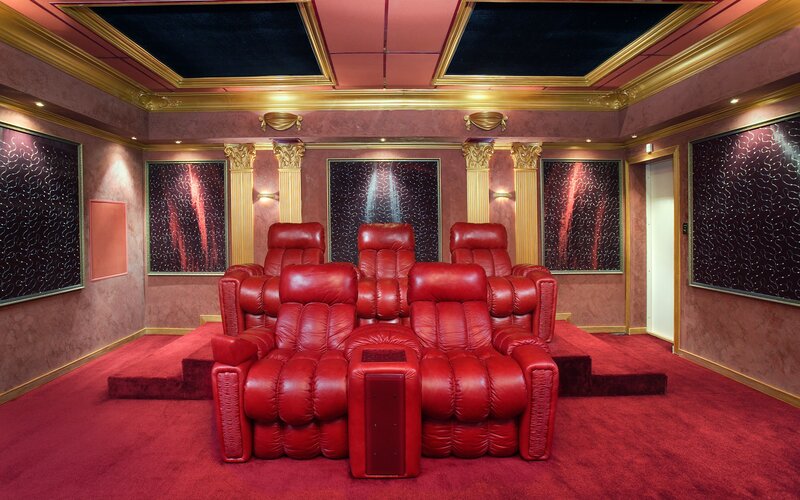 Luxury home theater room