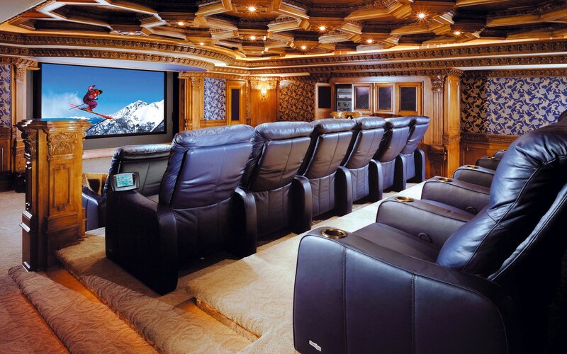 Luxury home theater room