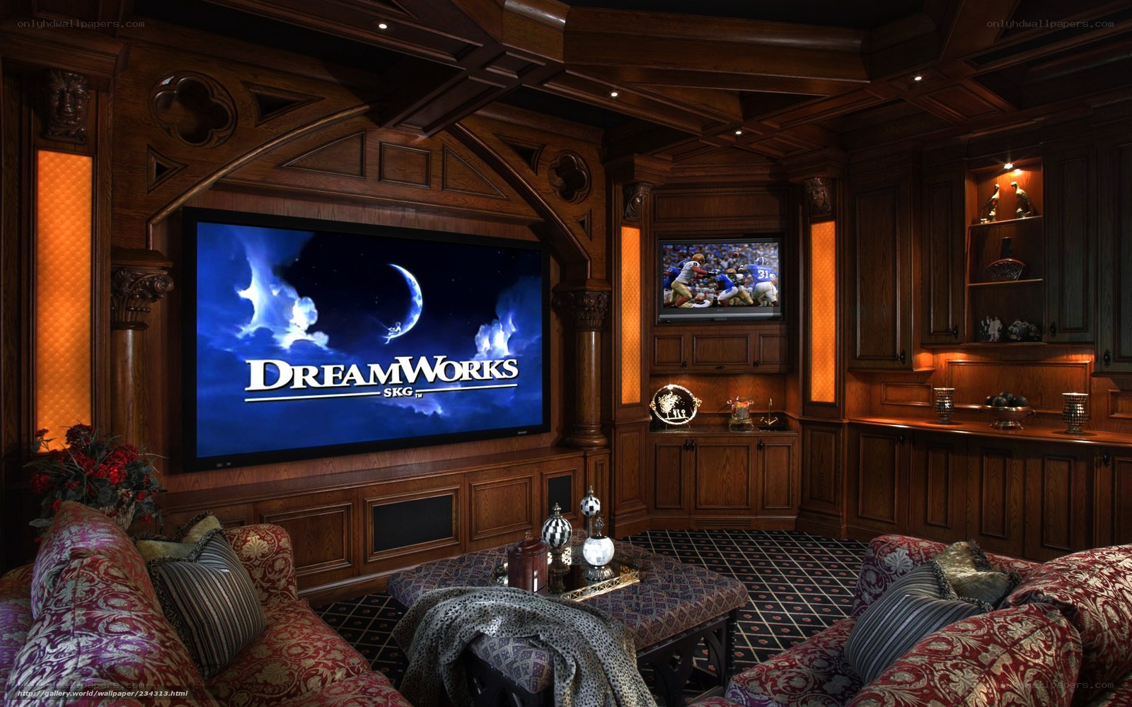 Luxury home theater room