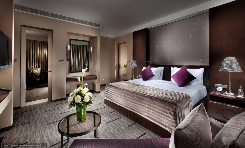 Luxury Hotel Bedroom — Brown