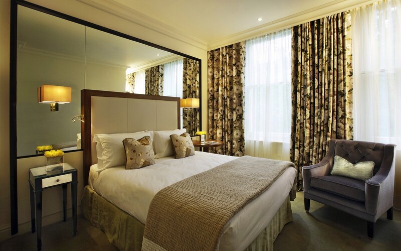 luxury hotel bedroom interior