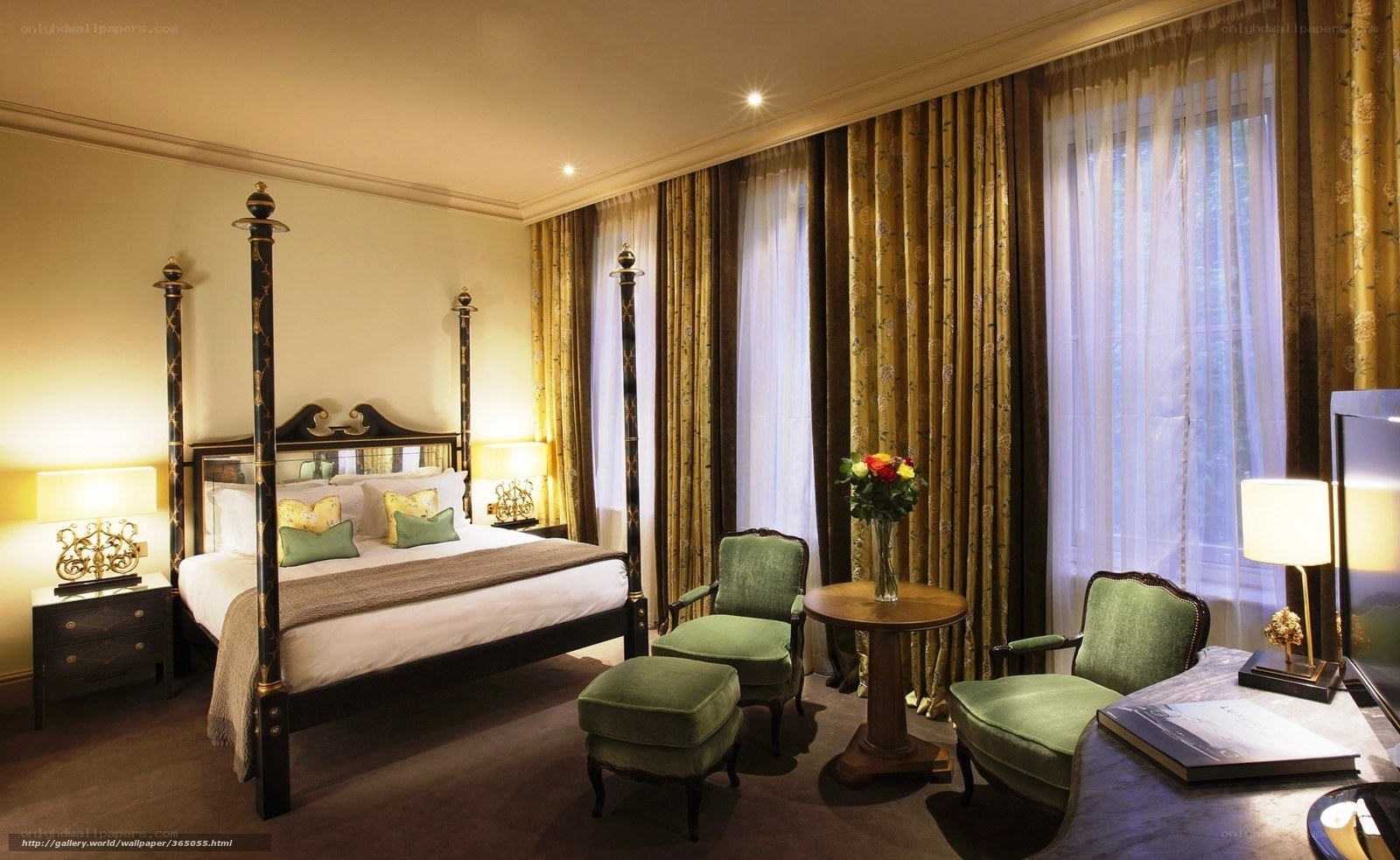 luxury hotel bedroom suite