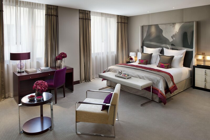 Luxury hotel bedroom suite