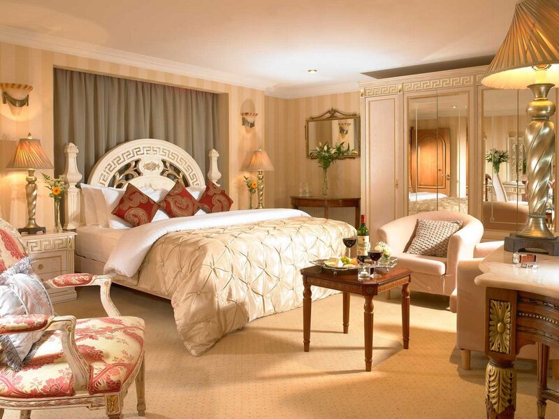 Luxury hotel bedroom suite