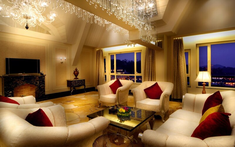 luxury hotel living room