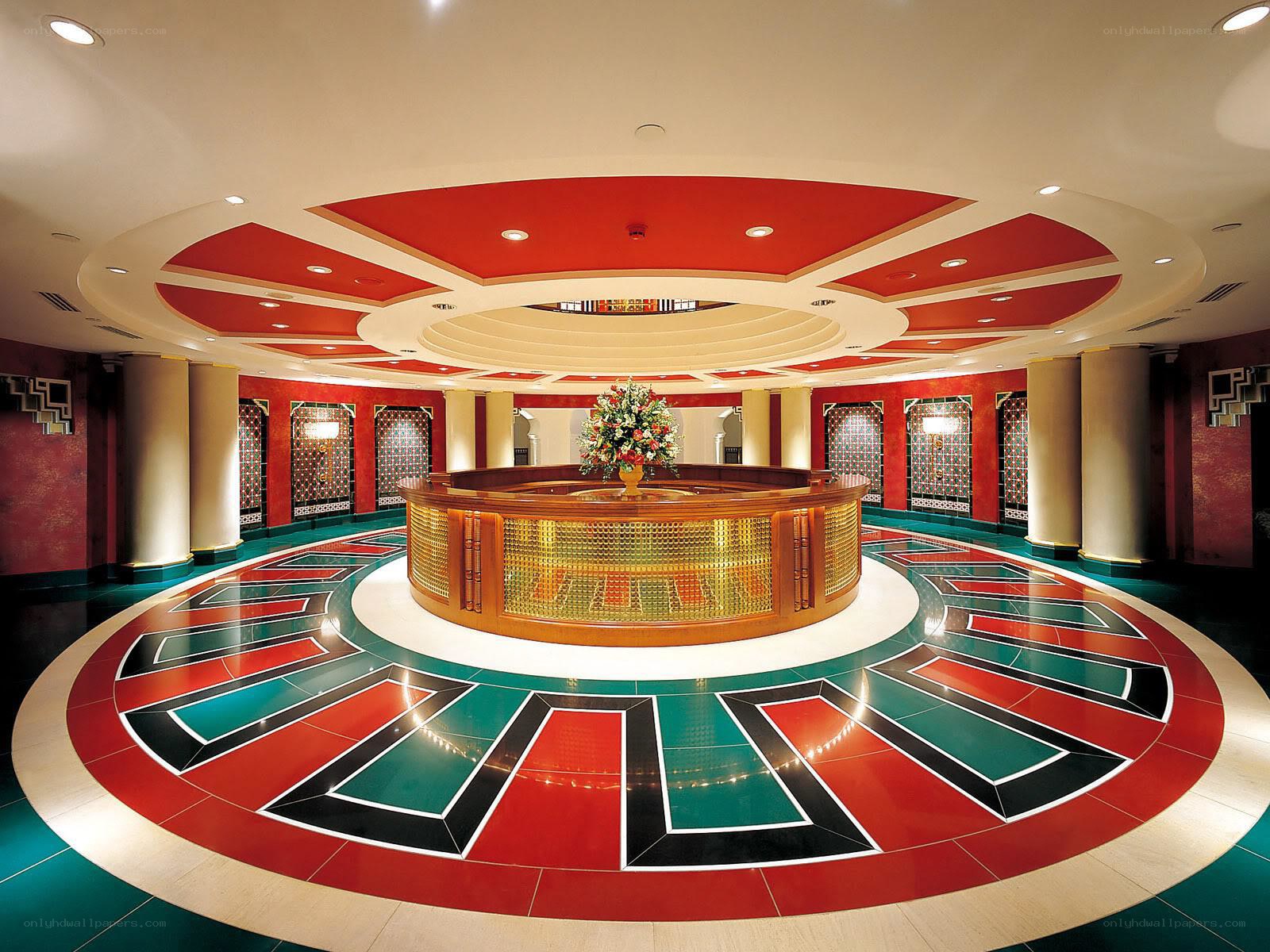 luxury hotel lobby interior