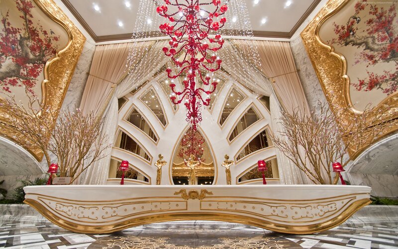 Luxury Hotel Lobby — White