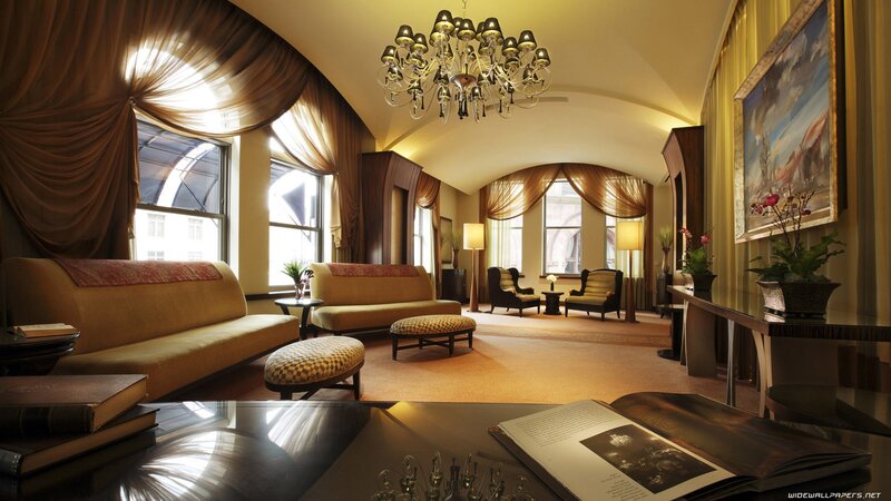 luxury hotel lounge interior