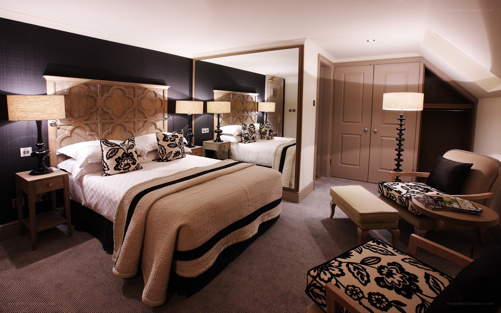 luxury hotel room interior
