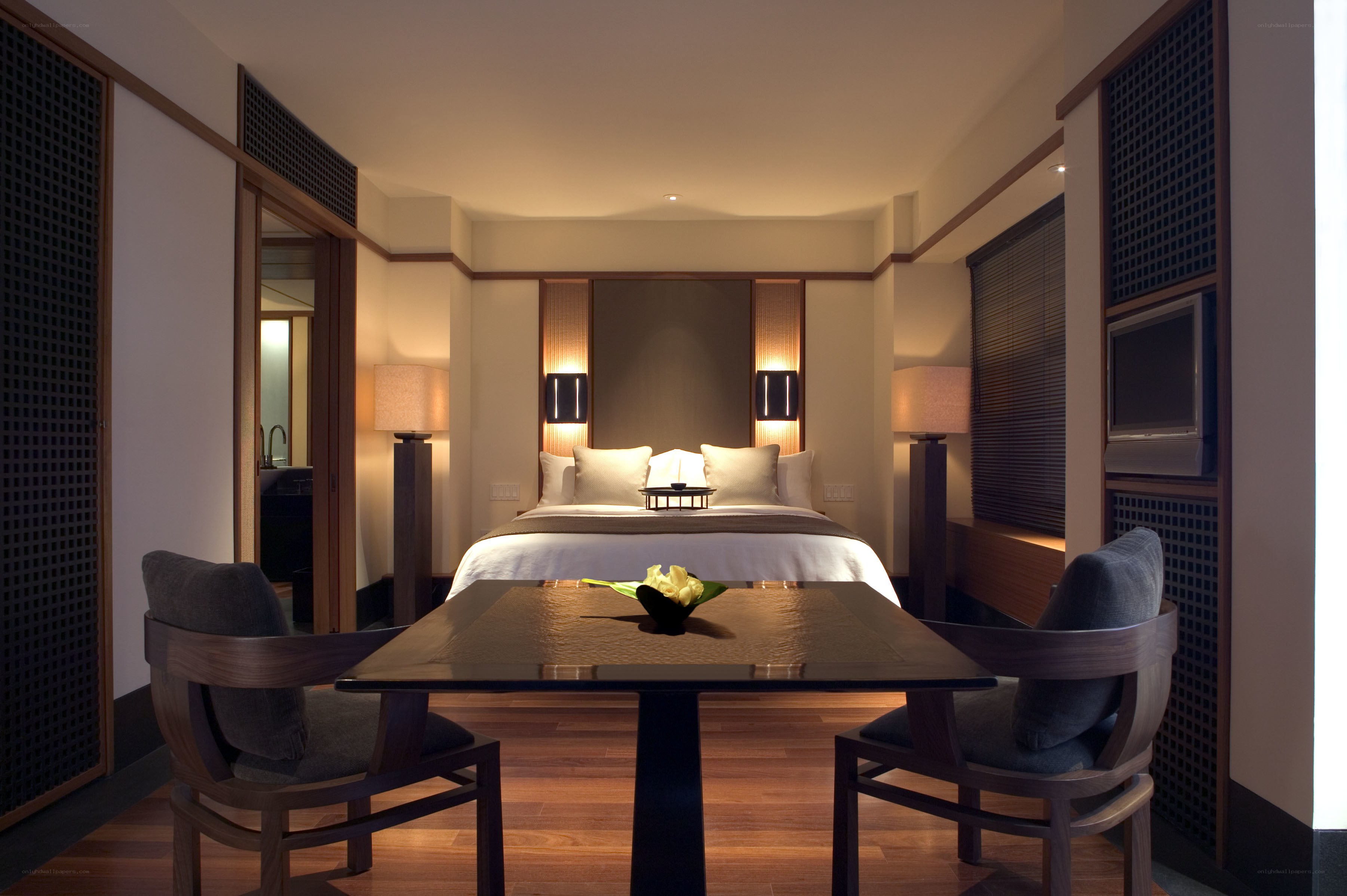 luxury hotel room interior