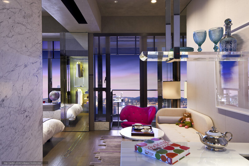 Luxury Hotel Room — White, Modern, Sunset