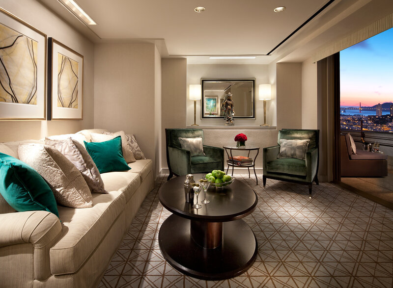 Luxury Hotel Suite — Beige, Serene, Sunset