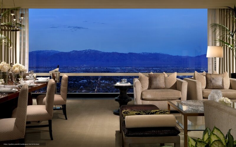Luxury Hotel Suite — Blue, Serene
