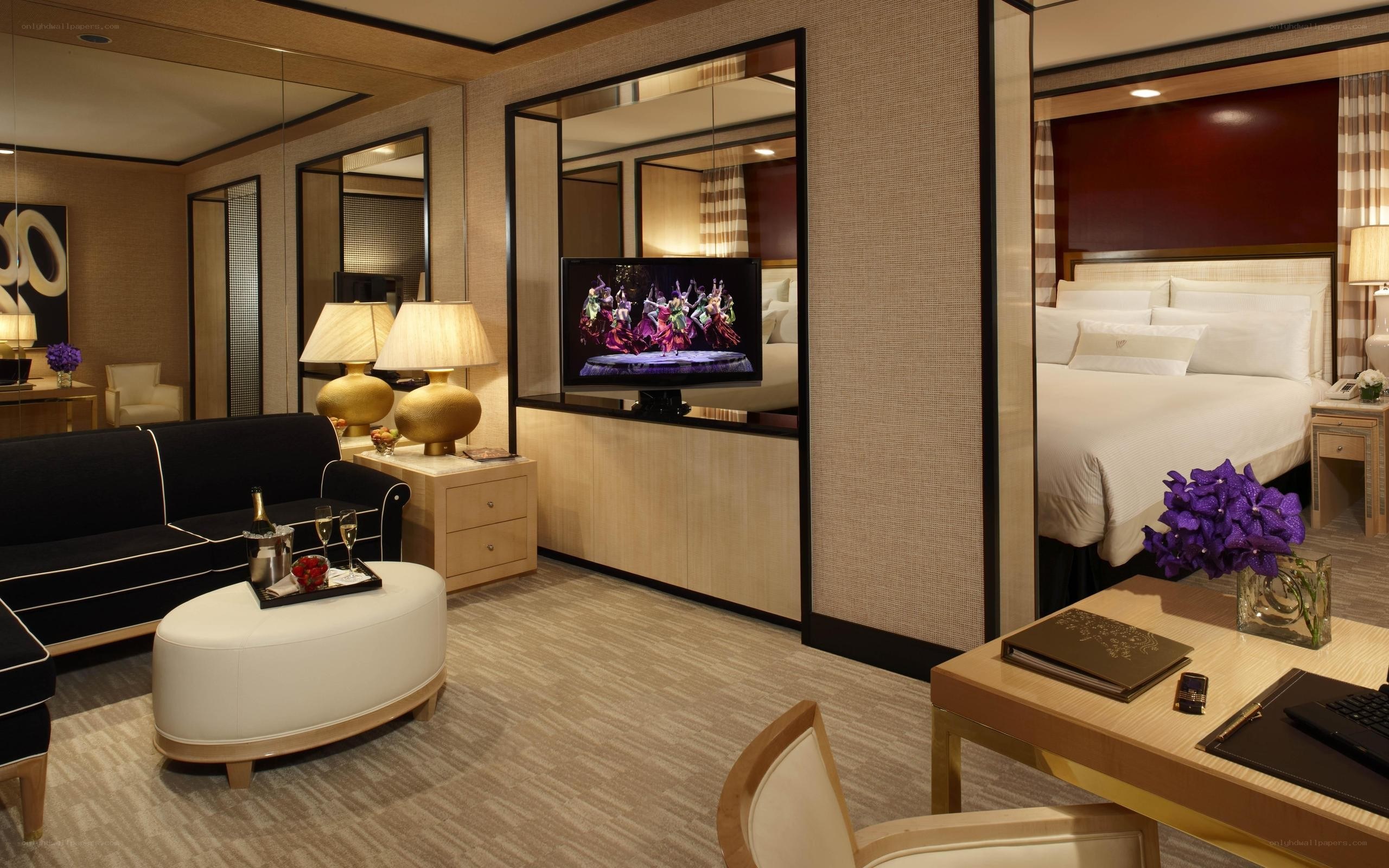 Luxury hotel suite interior