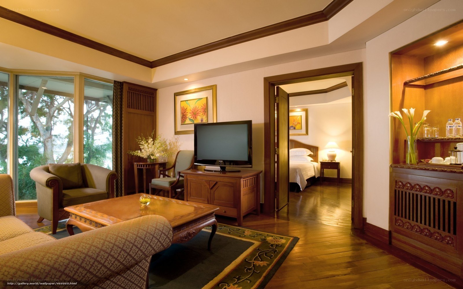 luxury hotel suite interior