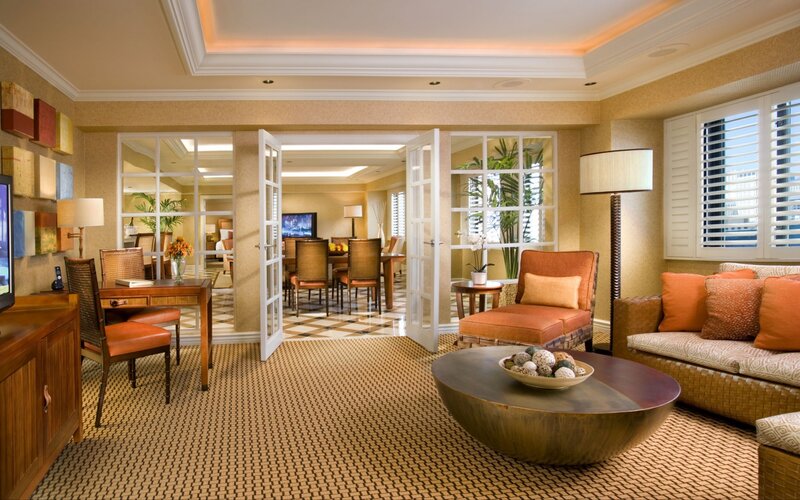 Luxury Hotel Suite Interior — Beige