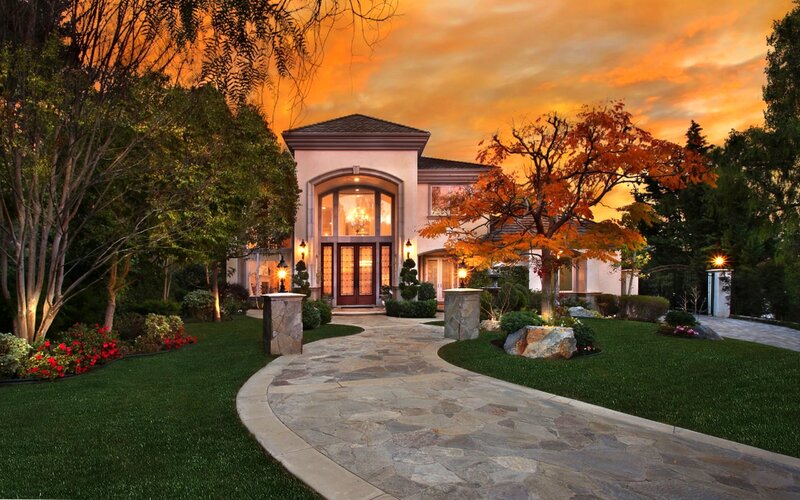 Luxury House at Sunset