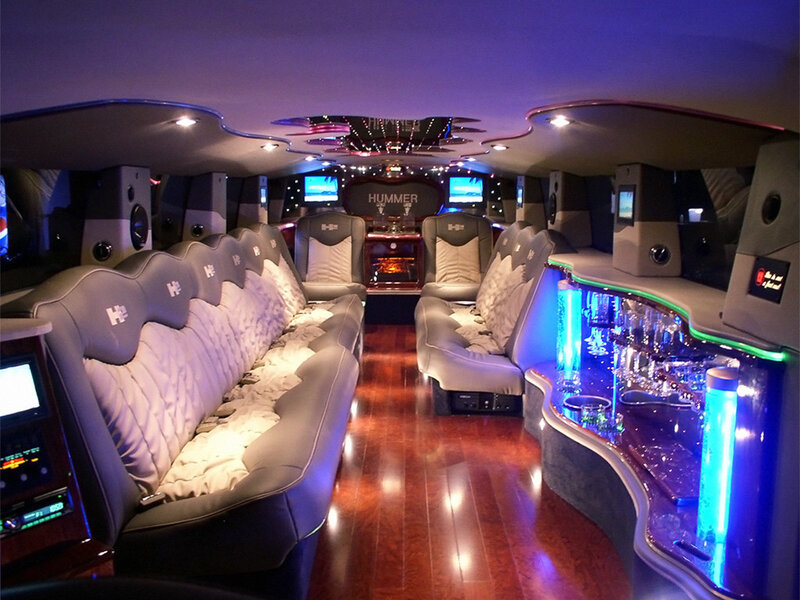 luxury hummer limo interior