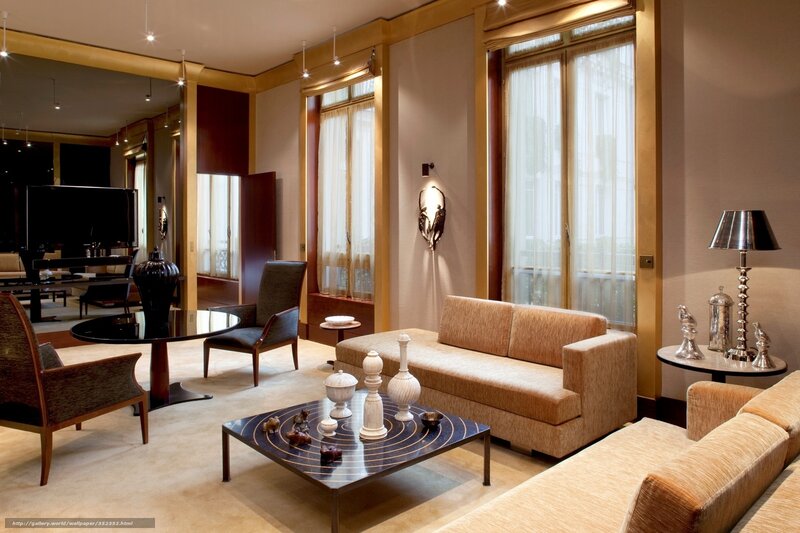 Luxury Living Room — Beige, Calm, Afternoon