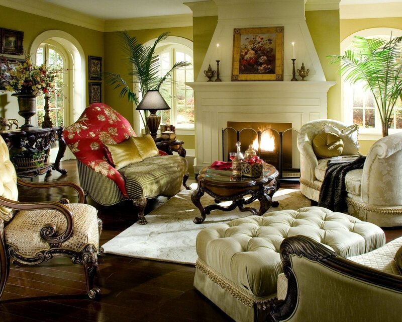 Luxury Living Room — Green