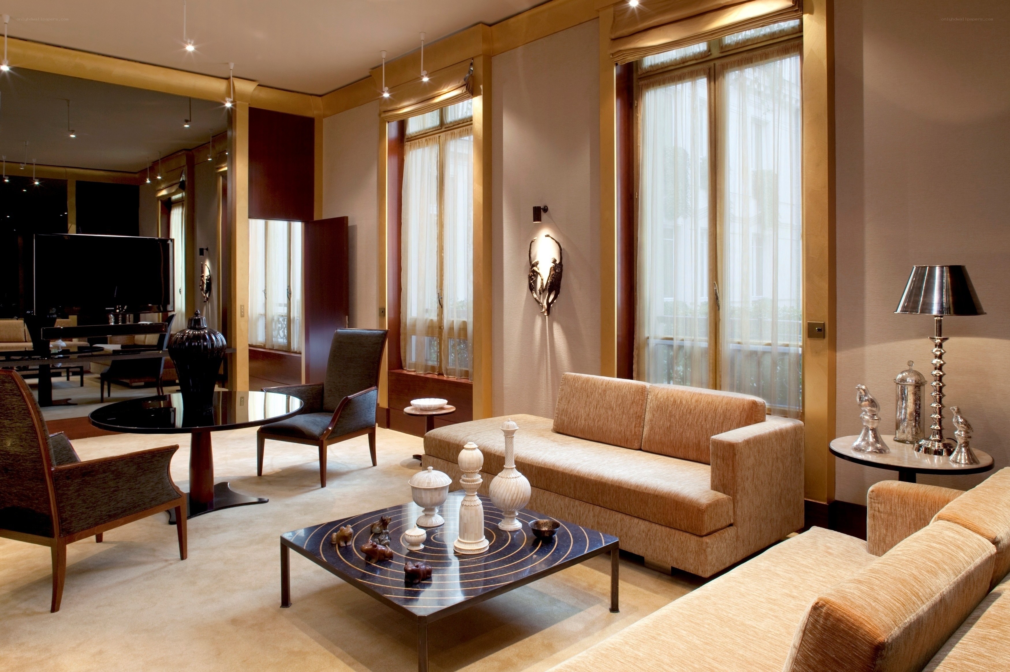 Luxury living room interior