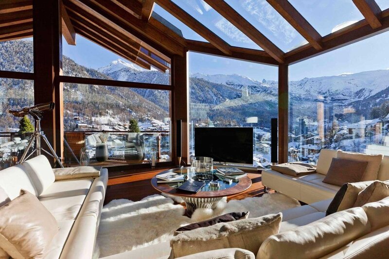 Luxury Mountain Living Room