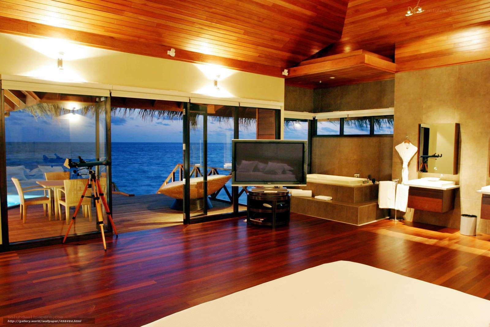 Luxury ocean-view bedroom suite
