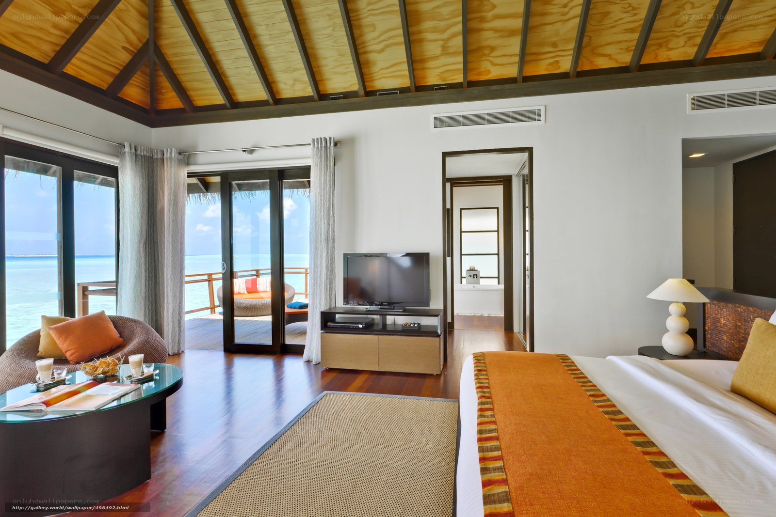 Luxury ocean-view bedroom suite